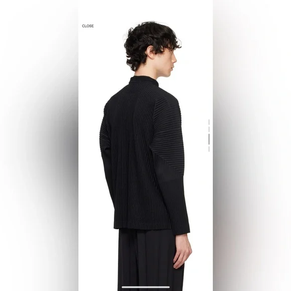 HOMME PLISSE Issey Miyake Black Monthly Color September Shirt XL/ 4 - Picture 3 of 14